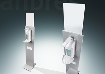 Desinfektion/Desinfektionssäule/Hygieneschutz/Corona/Aufsteller/Desinfektionsaufsteller/Handdesinfektion